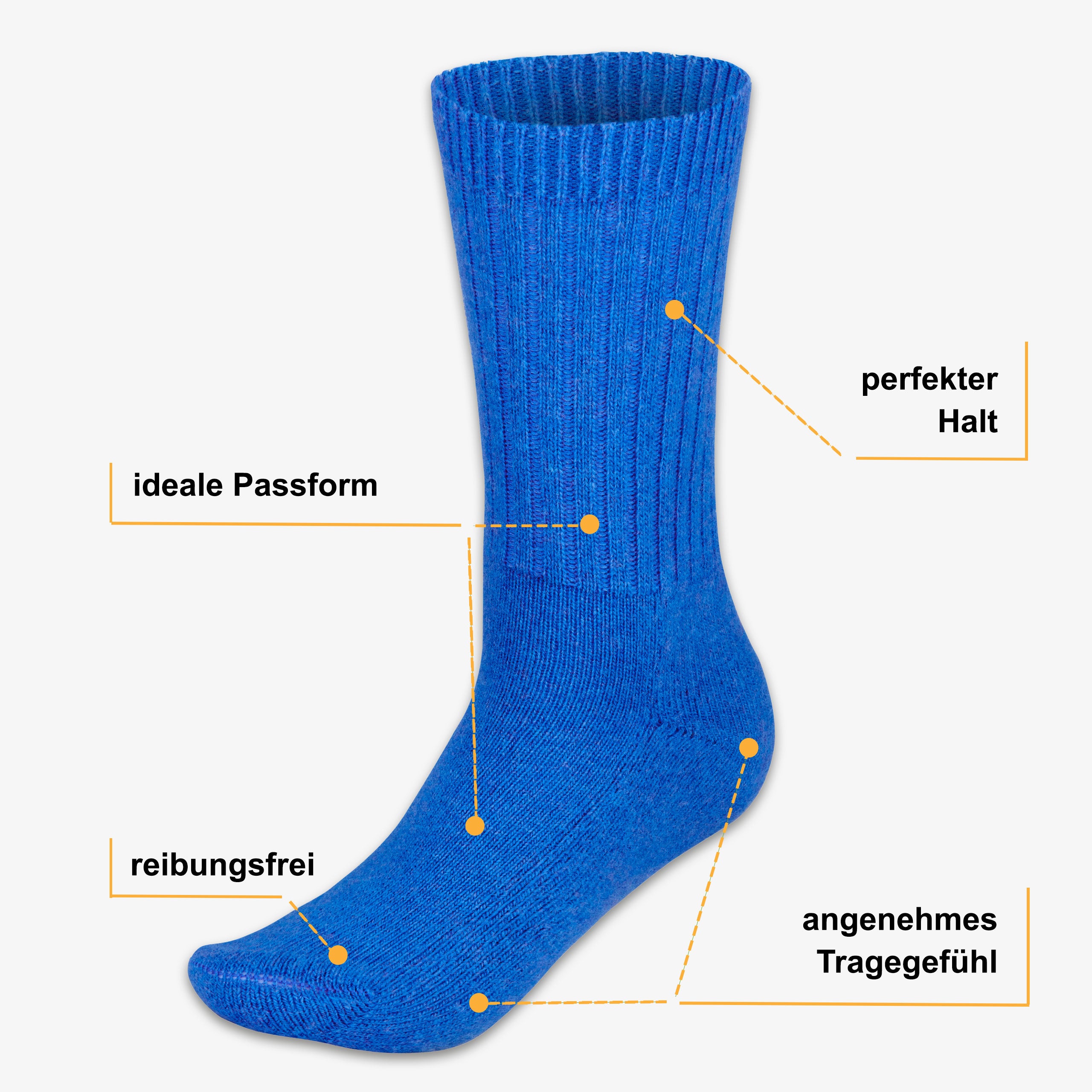 Merino Wintersocken Vorteile: warm, weich, temperaturregulierend und antibakteriell - WOOL ROCKERS