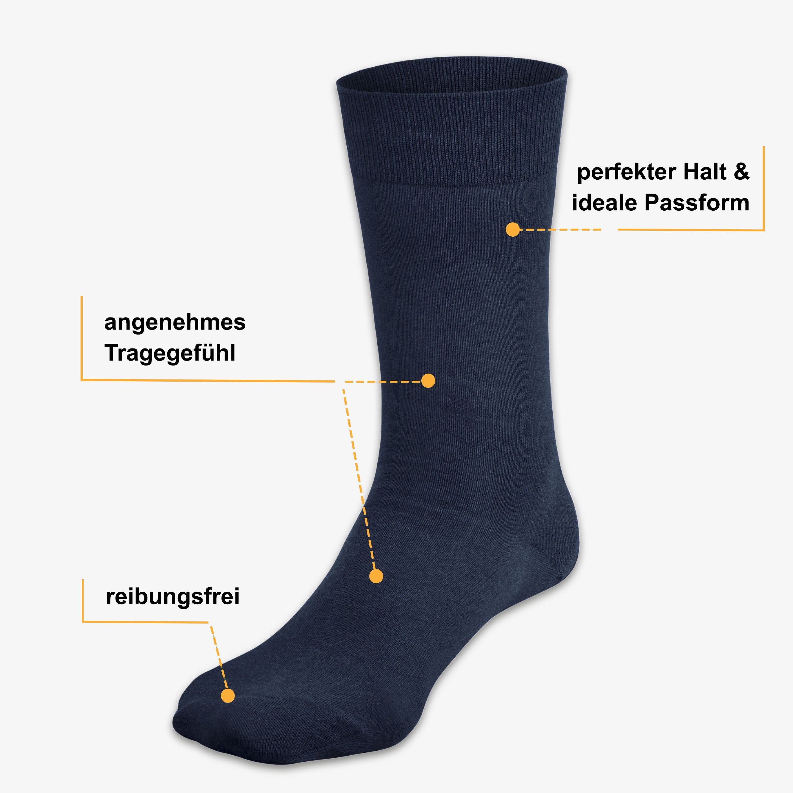 Merino Socken dunkelblau Vorteile: atmungsaktiv, antibakteriell, temperaturregulierend – WOOL ROCKERS