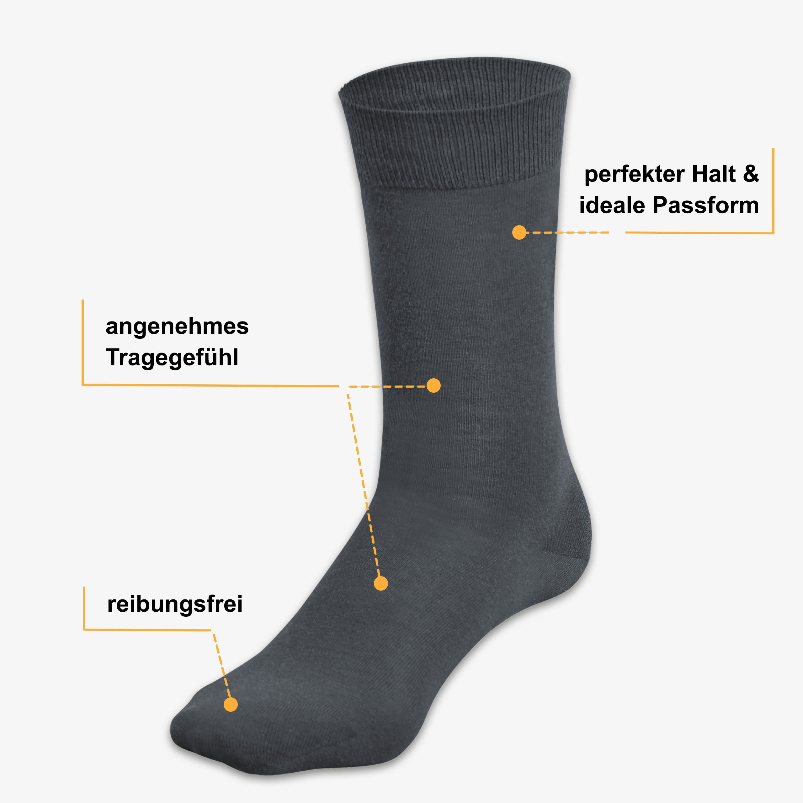 Merino Socken anthrazit Vorteile: atmungsaktiv, antibakteriell, temperaturregulierend – WOOL ROCKERS
