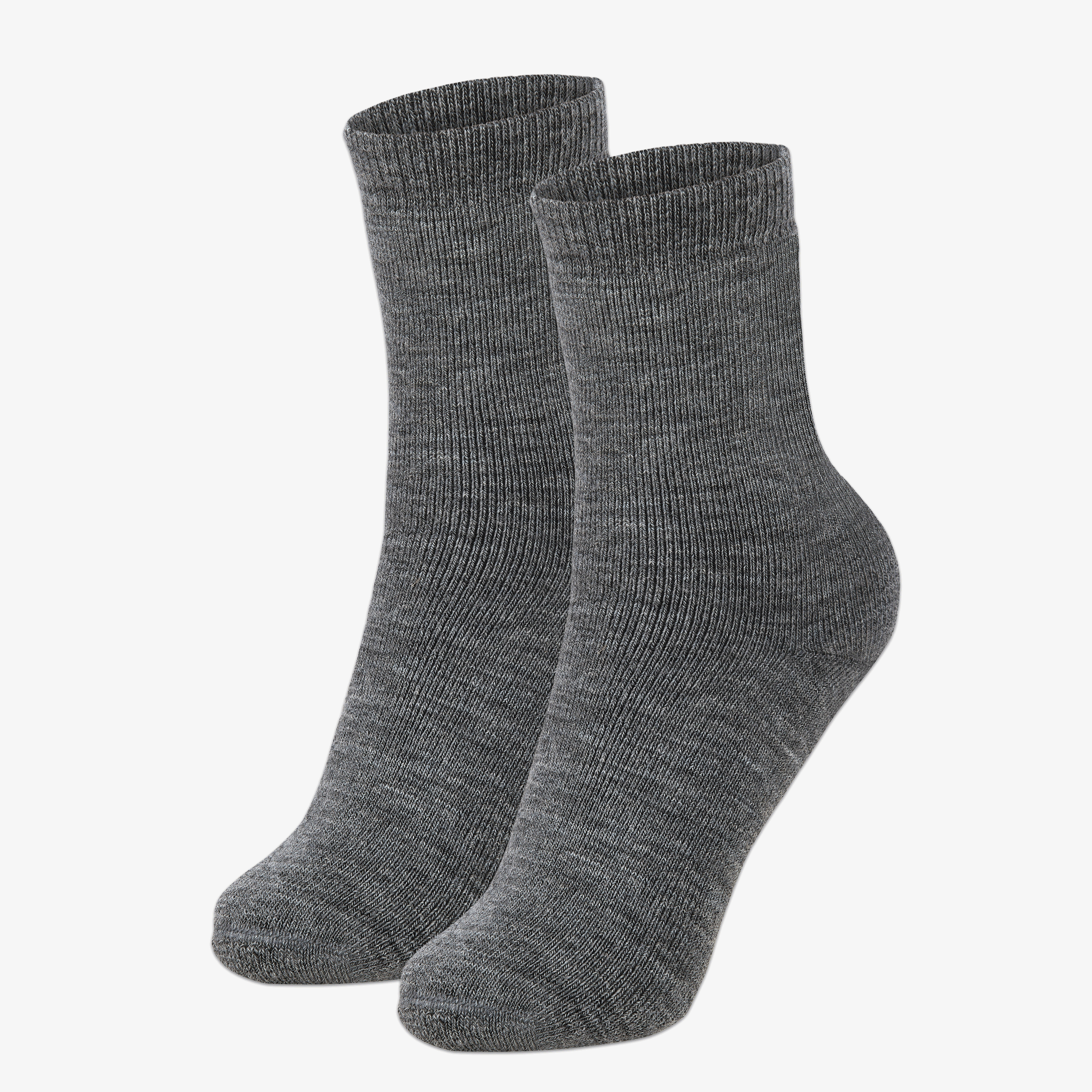 Merino Kindersocken grau 2er Pack – warme Skisocken für Kinder mit 70% Merinowolle – WOOL ROCKERS