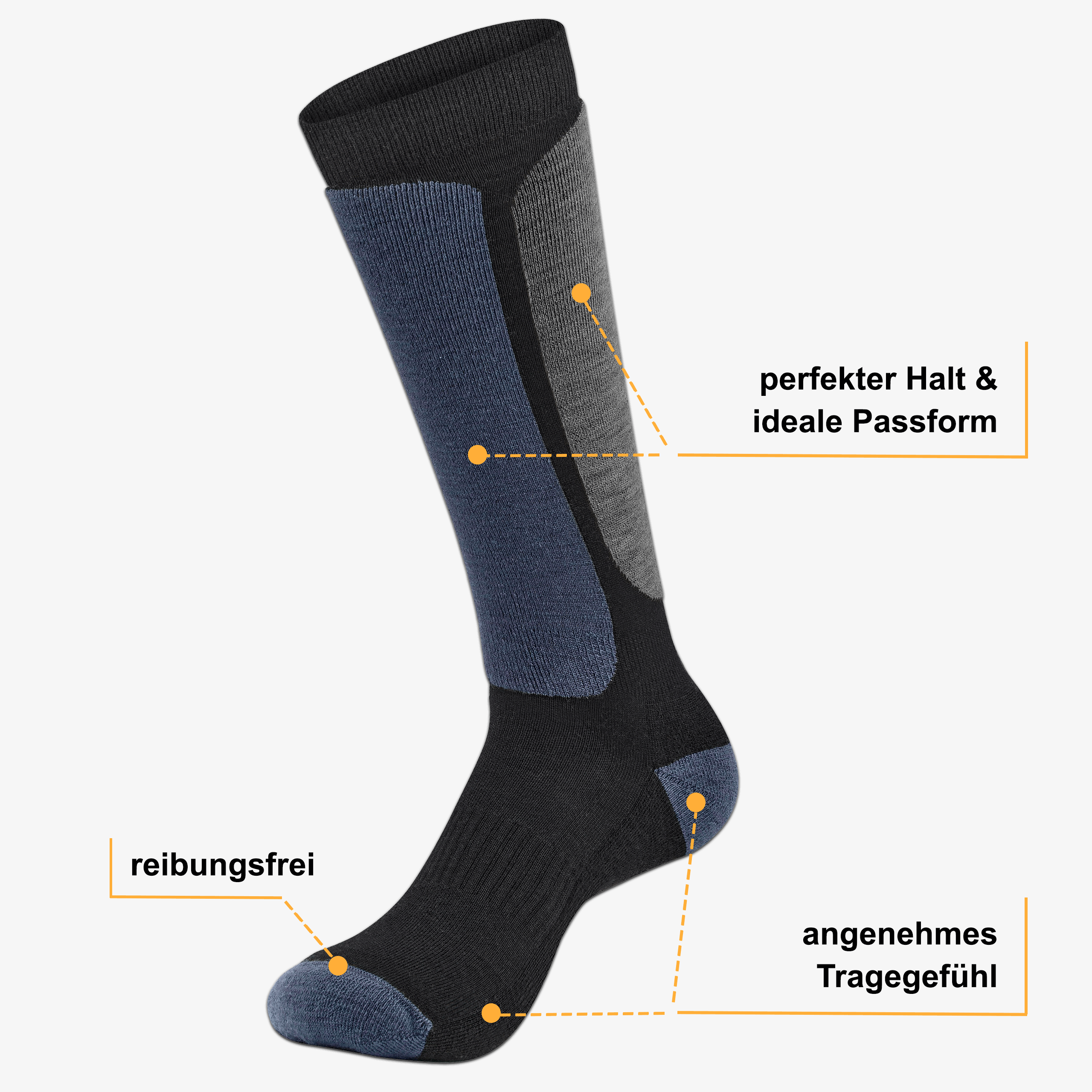 Merino Skisocken Vorteile: warm, atmungsaktiv, feuchtigkeitsregulierend, antibakteriell – WOOL ROCKERS