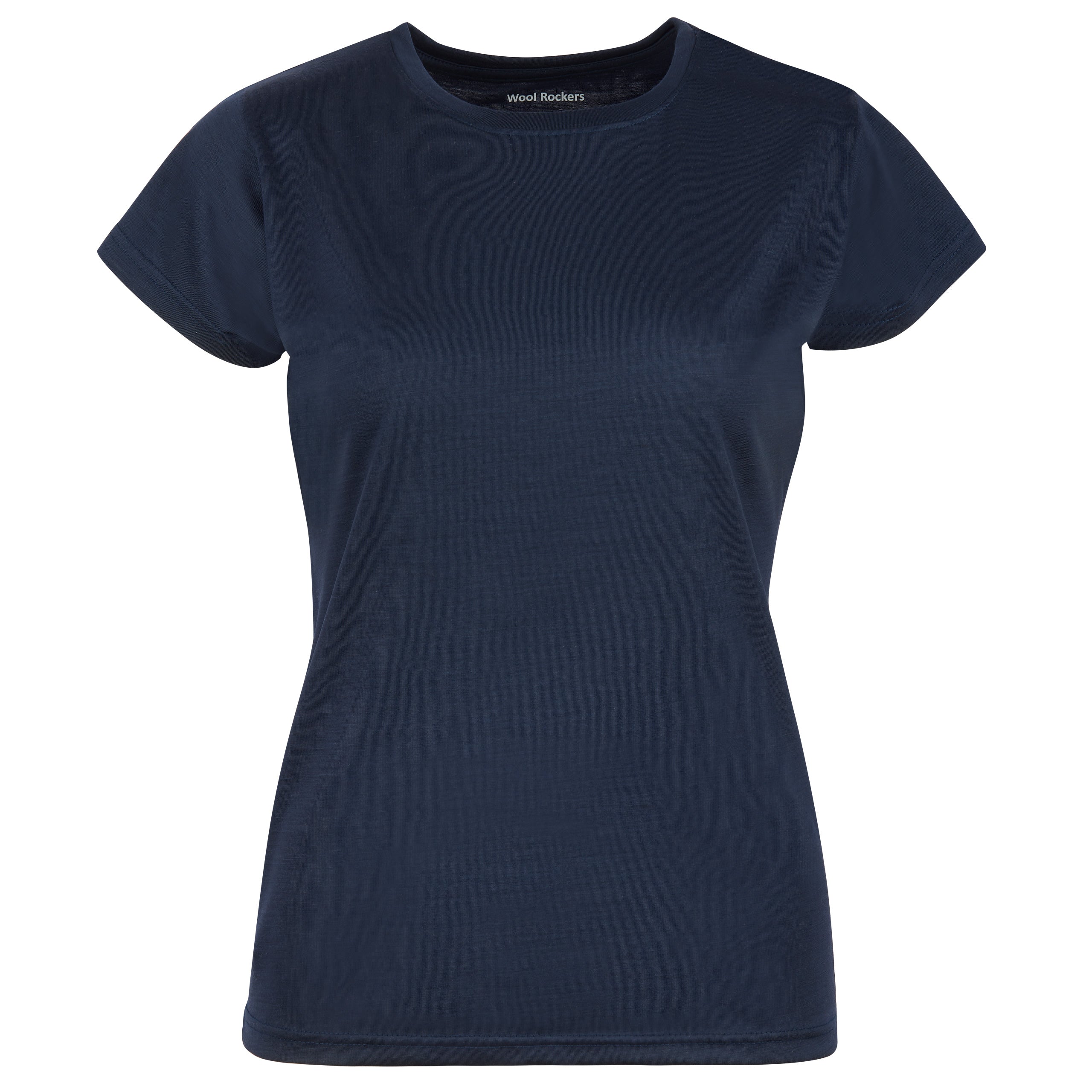 Merino T-Shirt Damen dunkelblau – 100% Merinowolle, leicht und kratzfrei – WOOL ROCKERS