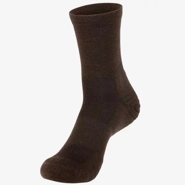 Merino Wandersocken braun - 75% Merinowolle, atmungsaktiv und blasenschützend - WOOL ROCKERS
