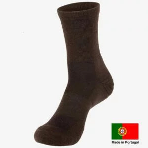 WOOL ROCKERS Merino Wandersocken braun - Qualitätsarbeit Made in Portugal