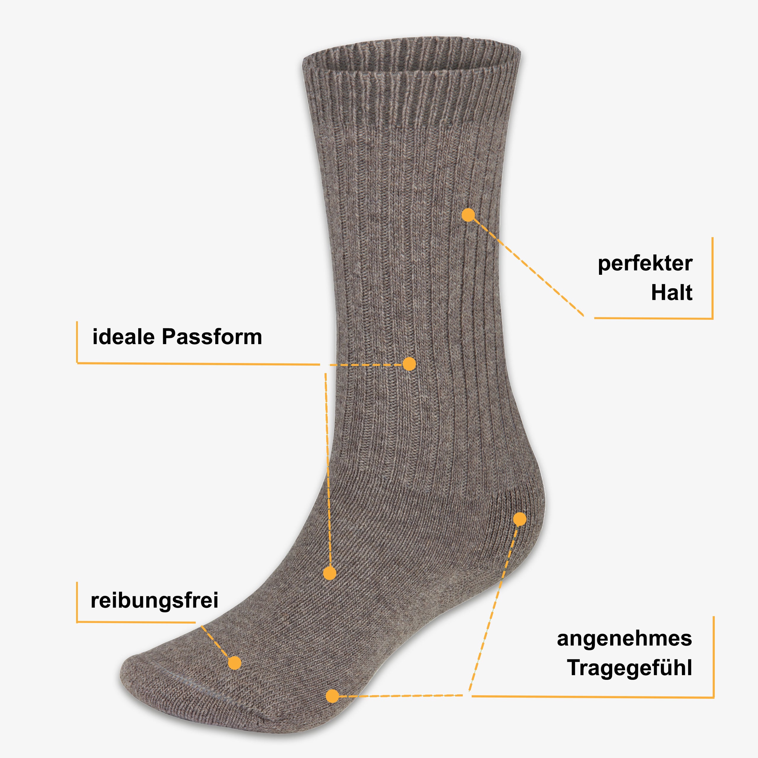 Merino Wintersocken Vorteile: warm, weich, temperaturregulierend und antibakteriell - WOOL ROCKERS