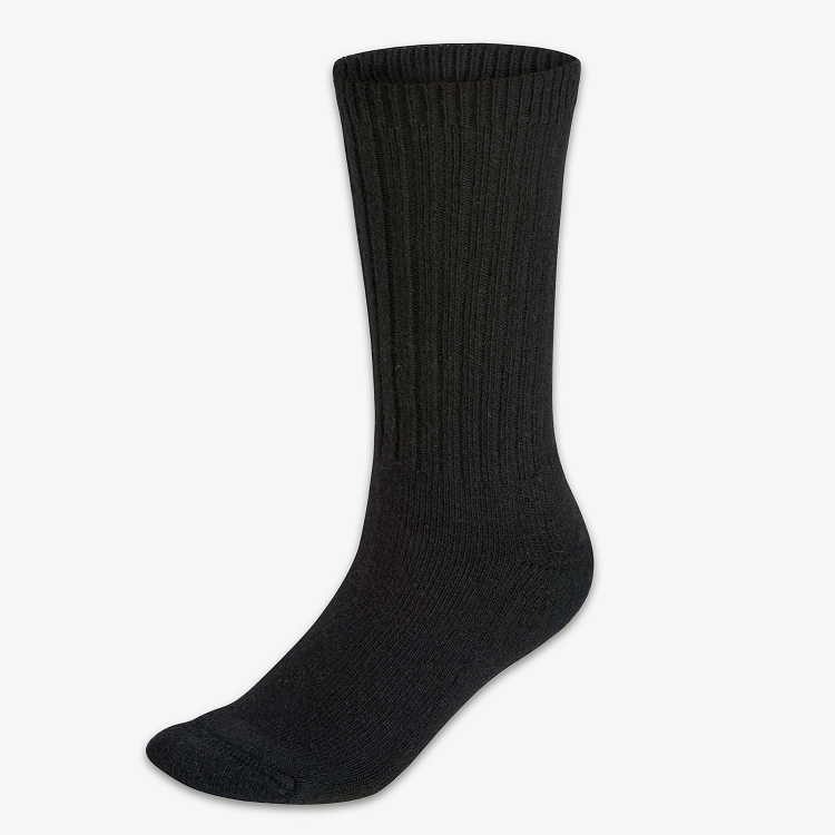 Merino Wintersocken schwarz - warme Wollsocken mit 70% Merinowolle von WOOL ROCKERS