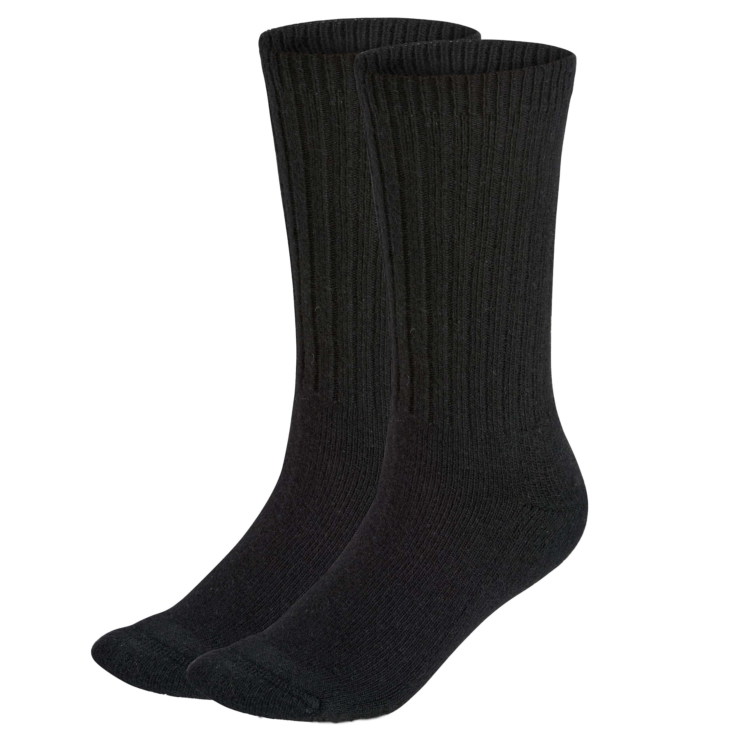 Merino Wintersocken schwarz - warme Wollsocken mit 37% Merinowolle von WOOL ROCKERS