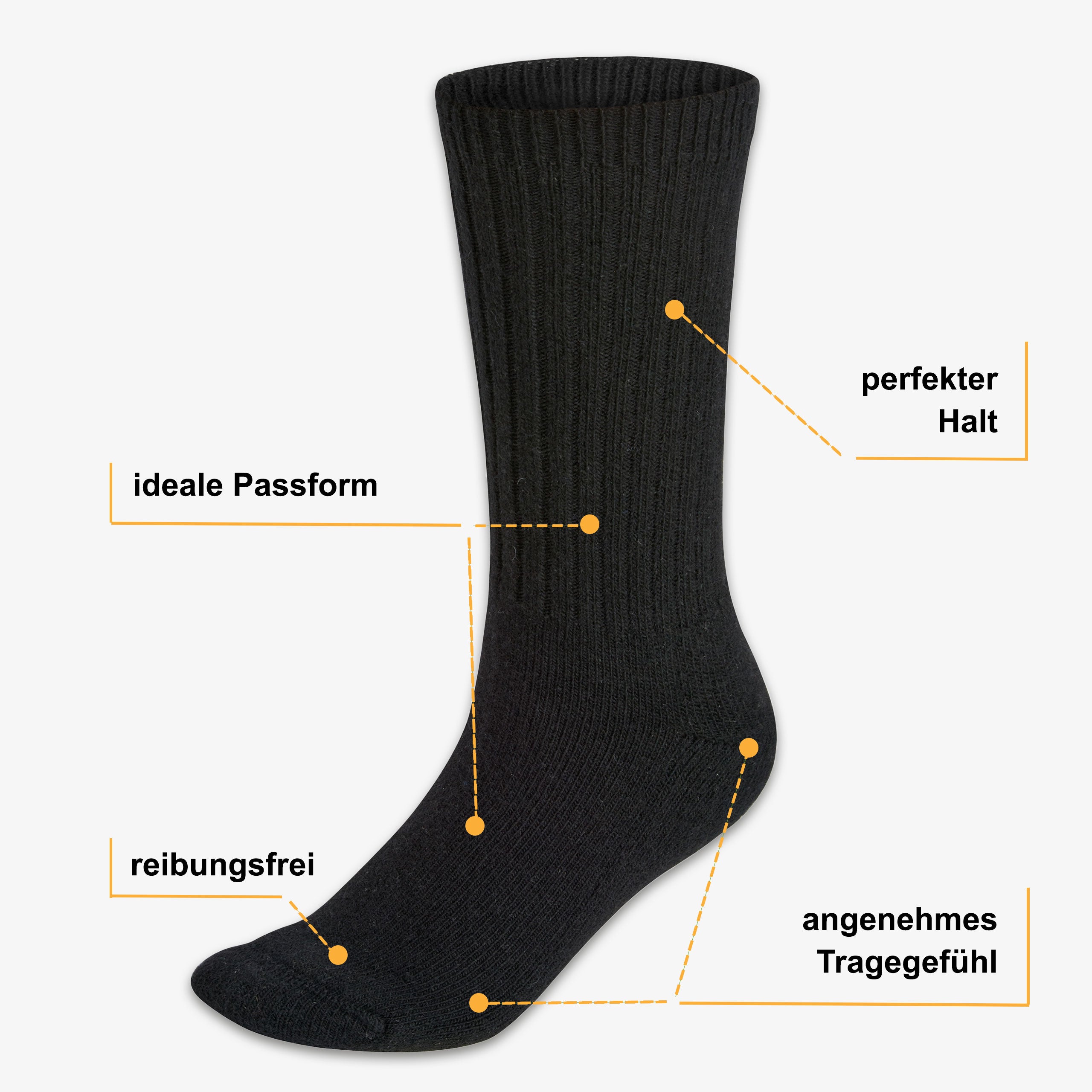 Merino Wintersocken Vorteile: warm, weich, temperaturregulierend und antibakteriell - WOOL ROCKERS