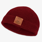 Merino Beanie Mütze rot – warme Wollmütze mit angenehmer Passform für Wandern und Freizeit