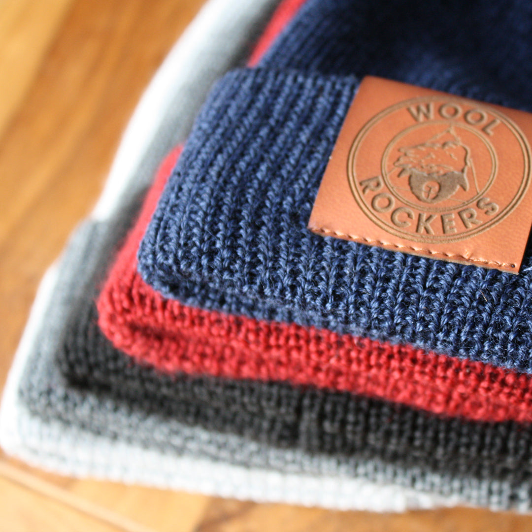 Merino Beanie Mütze in 5 Farben – weiche Wollmütze aus 50% Merinowolle von WOOLROCKERS