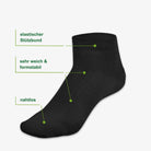 Merino Socken kurz Eigenschaften: Merinowolle, ägyptische Baumwolle, atmungsaktiv – WOOL ROCKERS