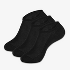 Merino Sneaker Socken schwarz 3er Pack – 33% Merinowolle & ägyptische Baumwolle – WOOL ROCKERS
