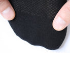 Merino Sneakersocken schwarz Detailansicht Naht – nahtlose Zehenverarbeitung für reibungsfreies Tragen