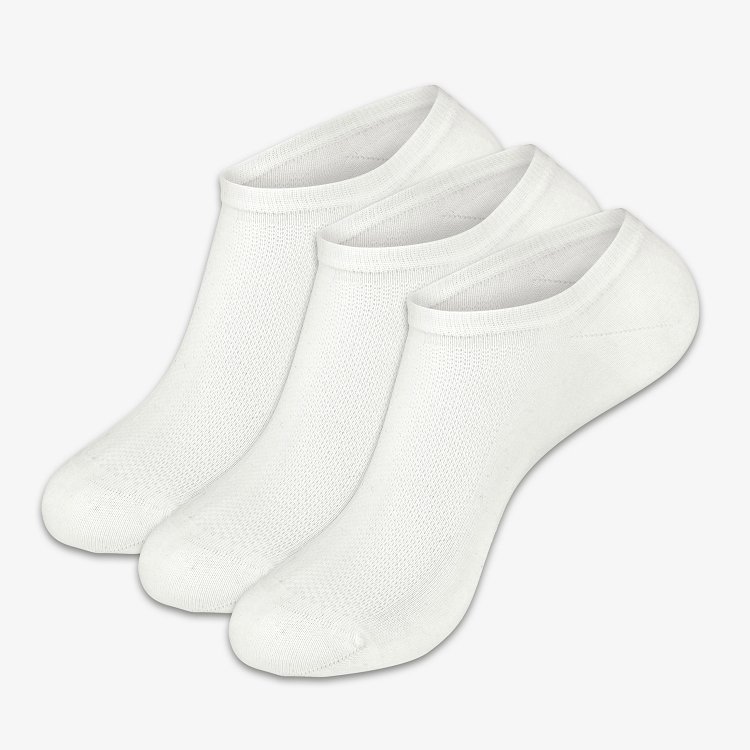 Merino Sneaker Socken weiß